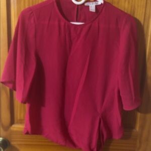 Women’s Pink Blouse - Classic Round Neck Top